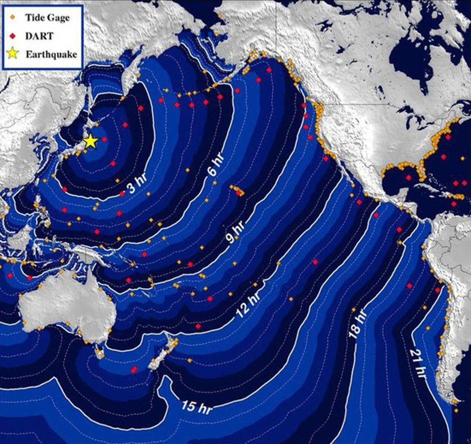 Zatreslo se je ob 14.46 po japonskem času (ob 6.46 po slovenskem času) na morske