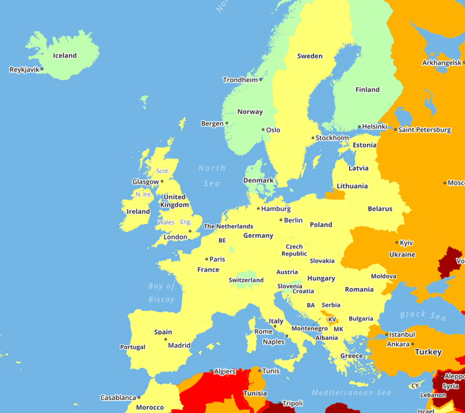 Travel Risk Map | Avtor: Travel Risk Map