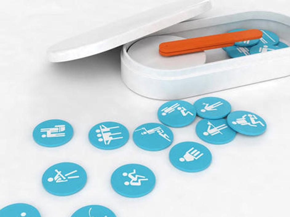 Zabavna magnetna ura za hladilnik.