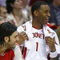 McGrady se je zadnjo četrtino lahko brezskrbno šalil s soigralci.