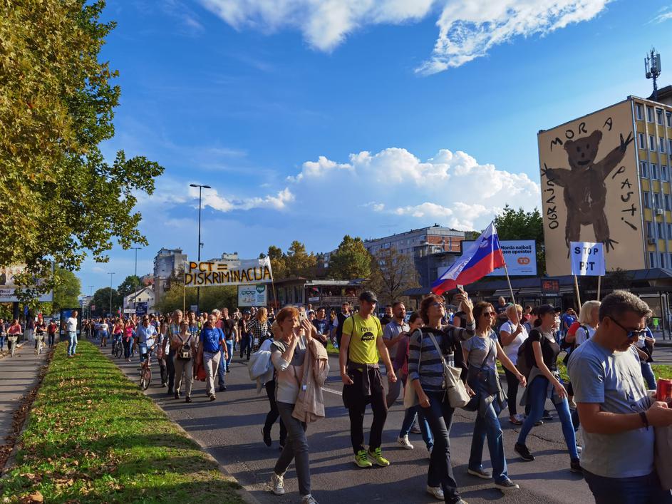 Protesti Ljubljana PCT