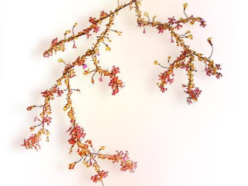 V Autumn Bloosom je Boontje vključil kristalčke Swarovski.