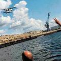 Posnetek trčenja letala in helikopterja