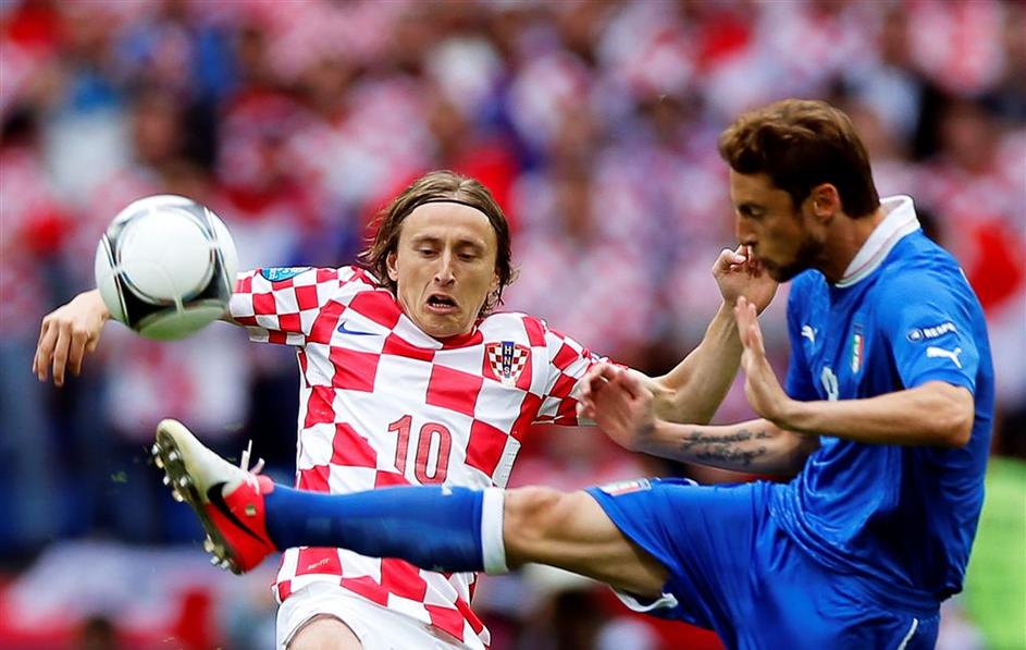 Modrić Marchisio Italija Hrvaška Poznanj Euro 2012