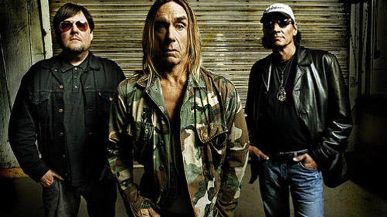 Ron Asheton in Iggy Pop, dve tretjini The Stooges, ki bodo v ponedeljek nastopil