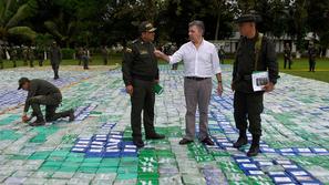 zaseg droge kokain Kolumbija