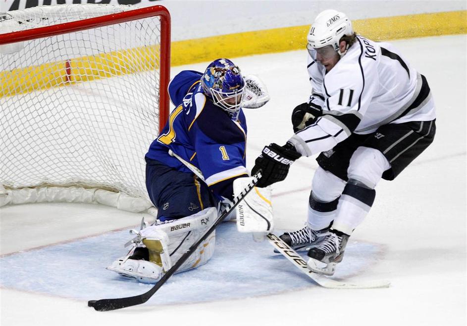 Kopitar Elliott St. Louis Blues Los Angeles Kings NHL končnica druga tekma