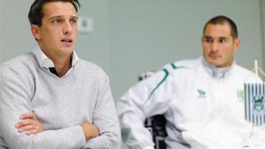 Novinarska konferenca Olimpije Ljubljane pred derbijem z Mariborom