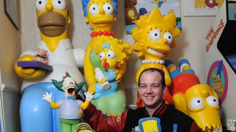 Veliki oboževalec bo 20-obletnico risane serije Simpsonovi praznoval z maratonom