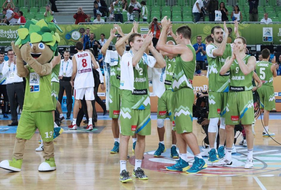 Slovenija Srbija EuroBasket Stožice Ljubljana Dragić Vidmar Begić Blažič