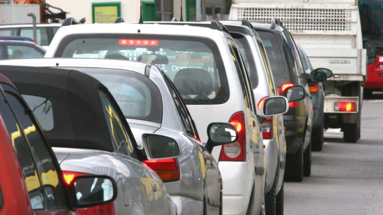 zastoj, gneča, avto