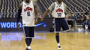 LeBron James Kobe Bryant ZDA trening