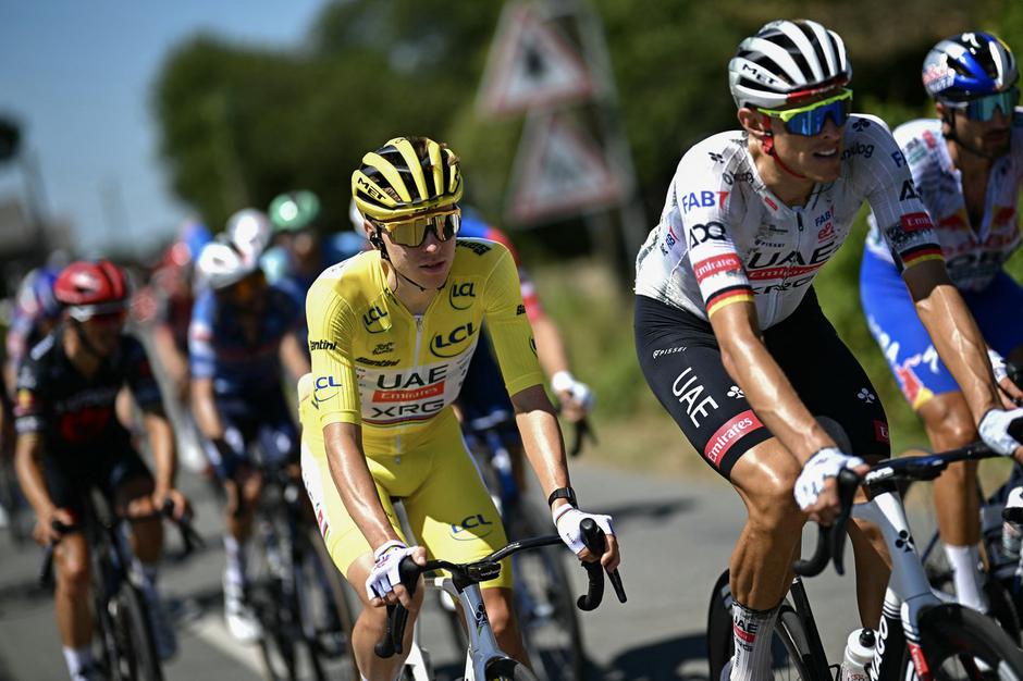 Nils Politt in Tadej Pogačar | Avtor: Profimedia