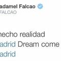 Falcao Real Madrid Twitter