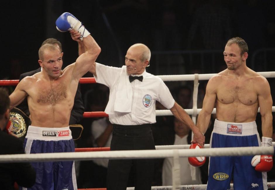 Dejan Zavec Ferenc Hafner WBO boks  | Avtor: Marko Vanovsek
