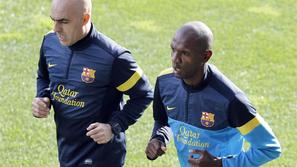 Abidal Barcelona Espanyol odprti trening derbi