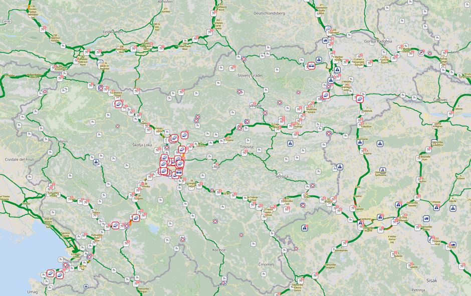 zastoji na cestah | Avtor: zajem zaslona