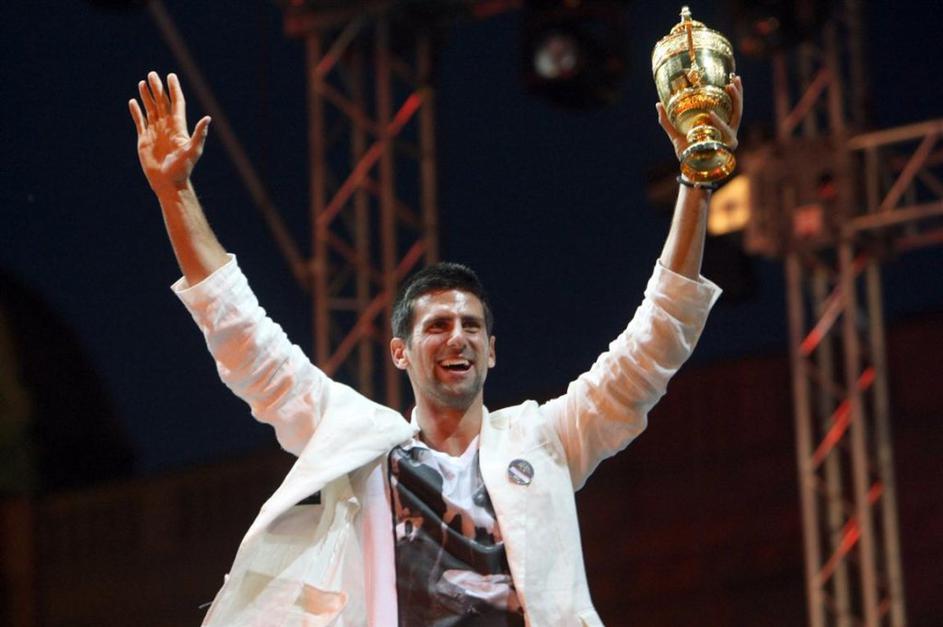 novak djoković sprejem beograd 2011 wimbledon