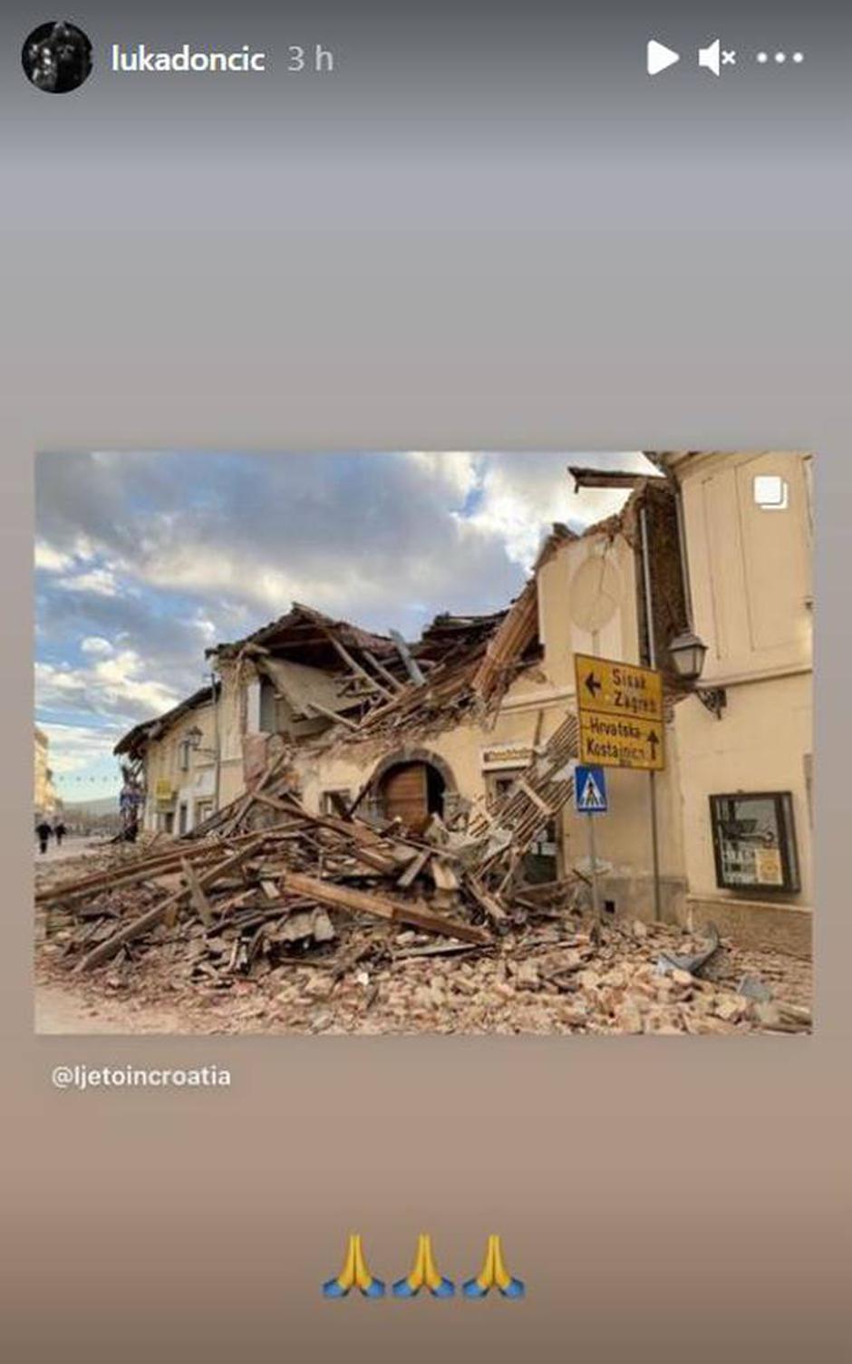 Socialna omrežja, potres Petrinje | Avtor: Instagram