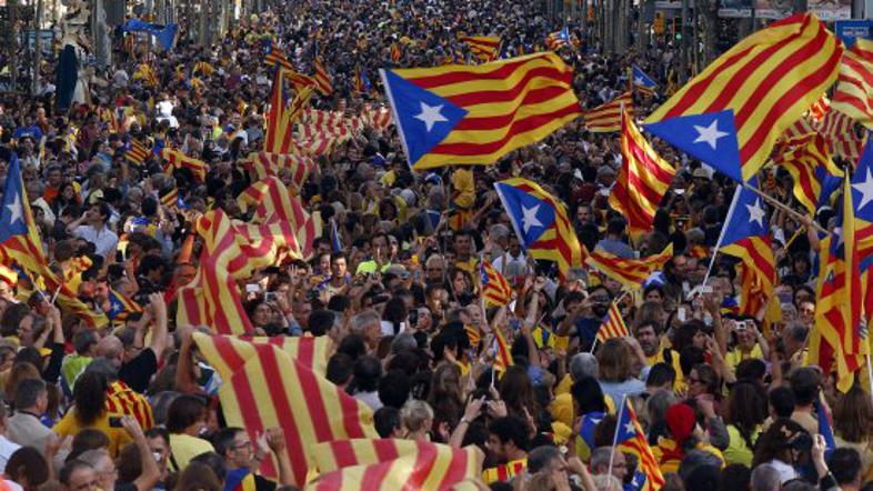 Človeška veriga Katalonija