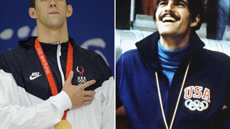 Mark Phelps in Mark Spitz. Dva "največja" plavalca vseh časov?