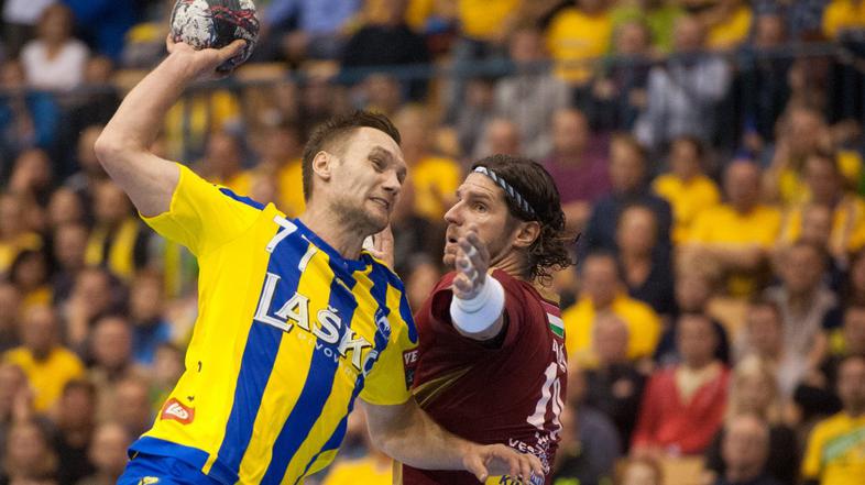 Luka Žvižej, Celje Pivovarna Laško:Veszprem, Liga prvakov