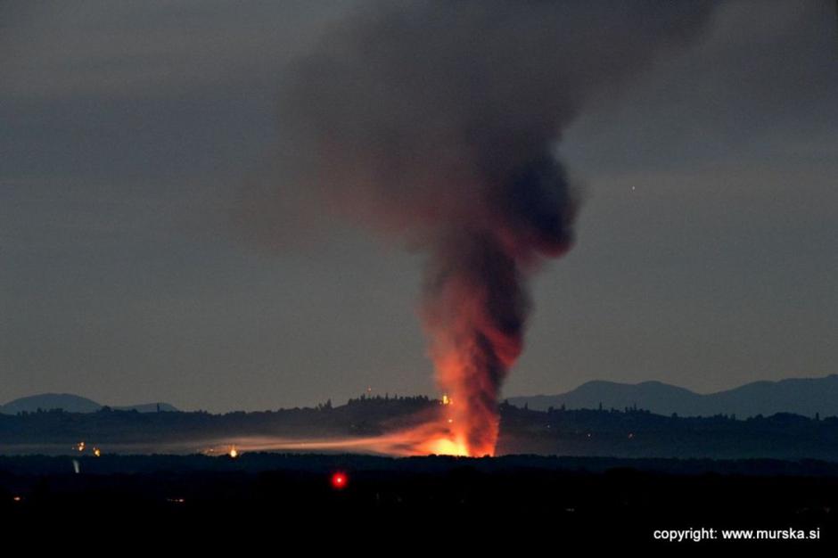 Požar Ljutomer Eko Plastkom | Avtor: sobotainfo.com