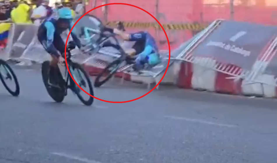 Pojavil se je posnetek grozljive Mohoričeve nesreče s prve etape Toura