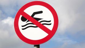 prepovedano plavanje