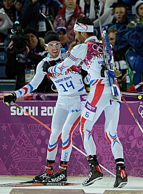 Beatrix Fourcade biatlon zasledovanje Laura Soči 2014 olimpijske igre