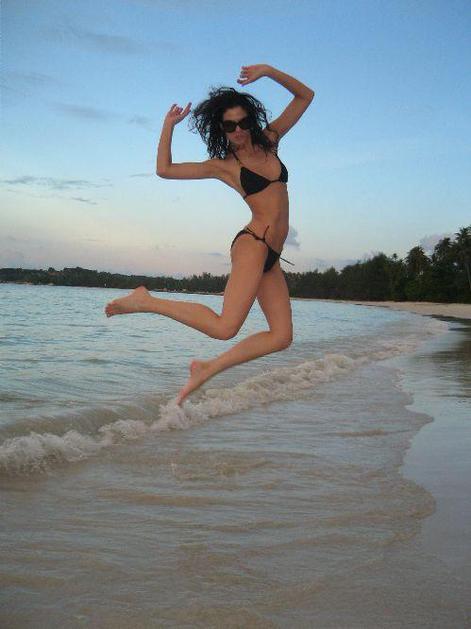 Sabina je v tujini zelo uživala.