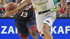 Zoran Dragić James Harden Slovenija ZDA Mundobasket četrtfinale