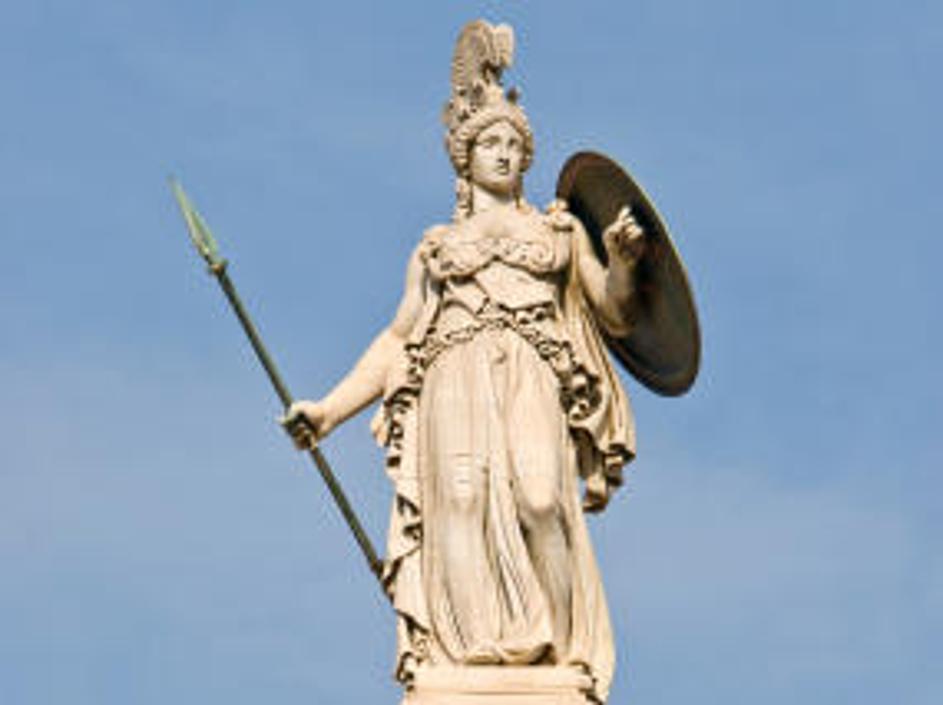 Atena je bila grška boginja modrosti. Nekaj njenih lastnosti boste potrebovali t