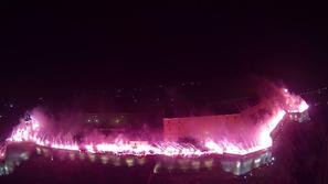 Petrovaradinska trdnjava navijači Firma bakle dim rojstni dan proslava