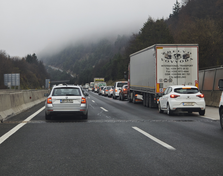 Zastoj, avtocesta, prometna nesreča | Avtor: Žurnal24 
