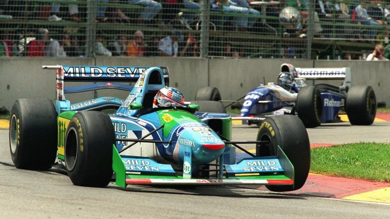 Michael Schumacher Benneton Damin Hill Williams seozna 1994 F1