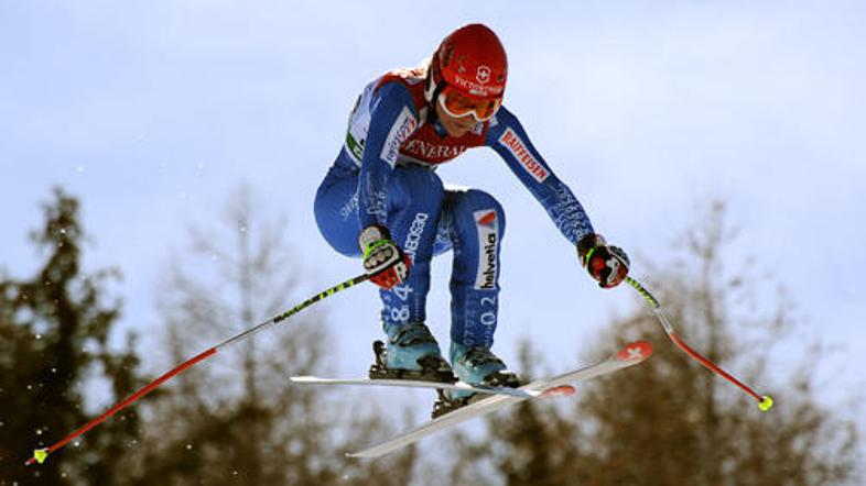 Fabienne Suter je zmagala na zadnjem superveleslalomu sezone.