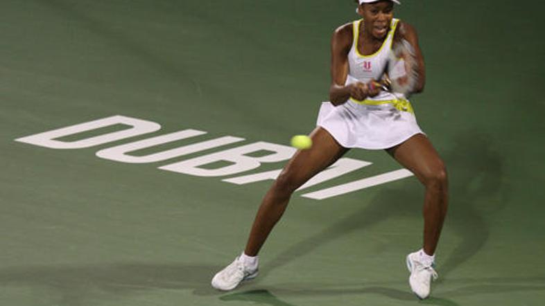 Venus Williams je prejšnji teden osvojila turnir v Dubaju in se povzpela na peto