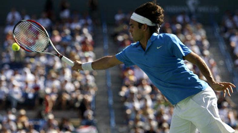 Roger Federer je bil s svojo igro zadovoljen.