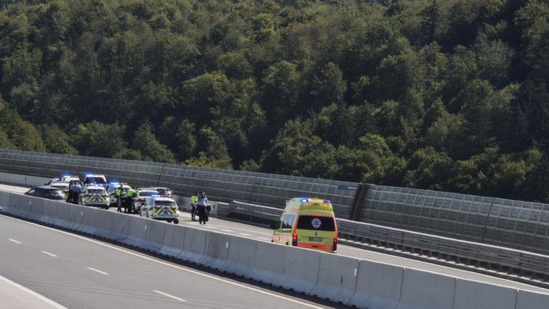 policijska intervencija na dolenjski avtocesti