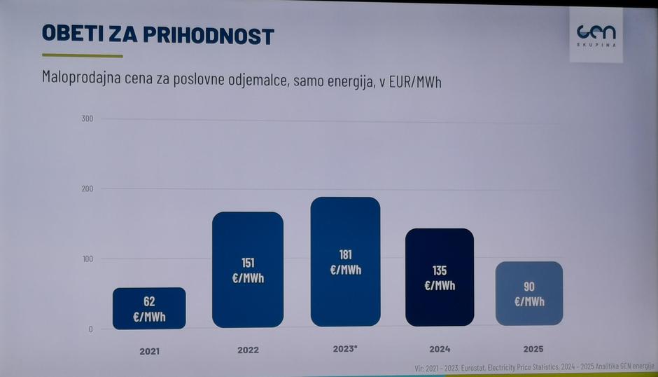 Predstavitev z novinarske konference Gen energije, cene elektrike | Avtor: Žurnal24 