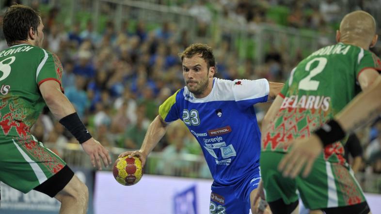 Zorman Slovenija Belorusija rokomet Stožice