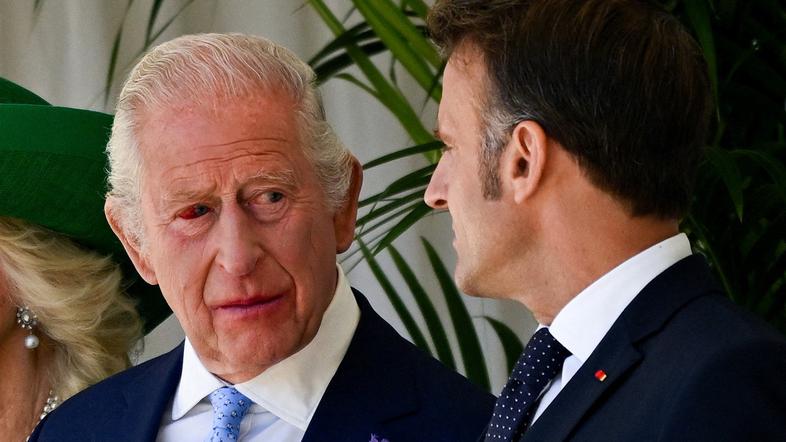 kralj karel, emmanuel macron