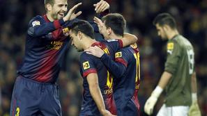 Messi Xavi Pique Casilla Barcelona Espanyol Liga BBVA Španija liga prvenstvo
