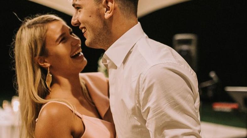 Luka Dončić in Anamarija Goltes