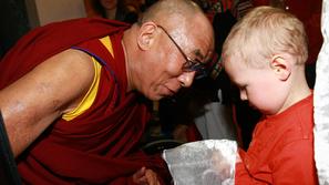 Trenutni dalajlama, 14. po vrsti, ki vlada od leta 1950. (Foto: Borut Cvetko/med