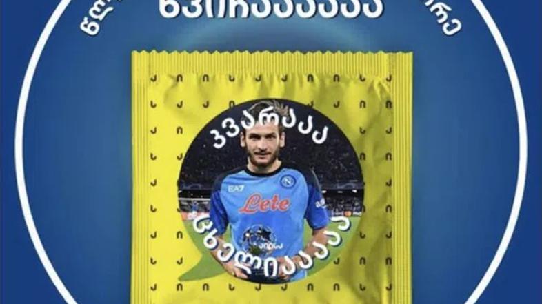 Podoba Kvaratskhelie na kondomu