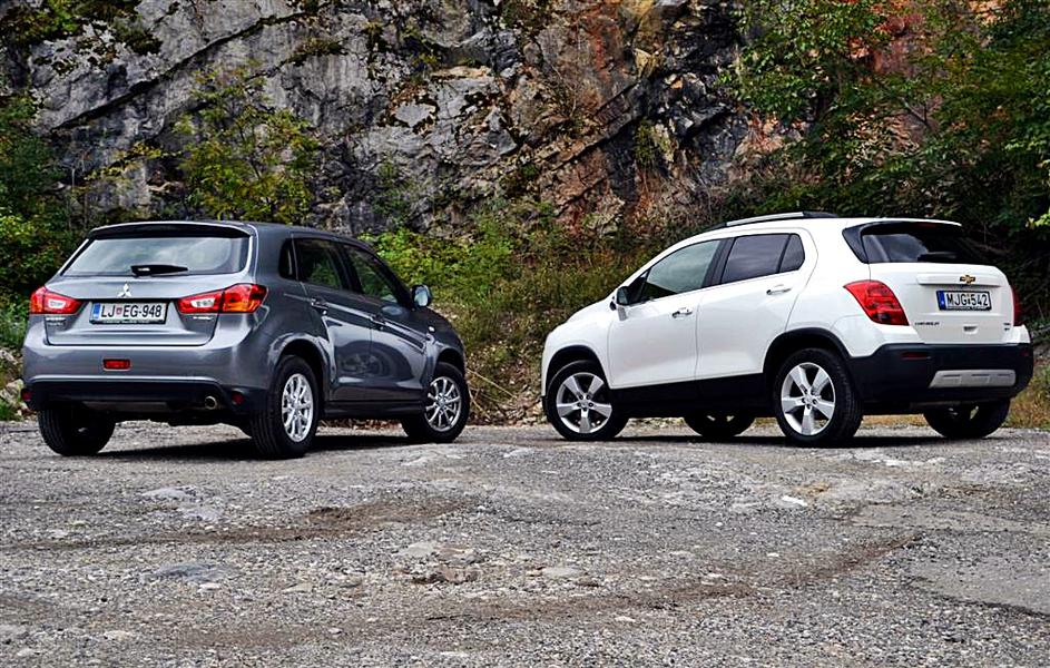Mitsubishi ASX in Chevrolet trax