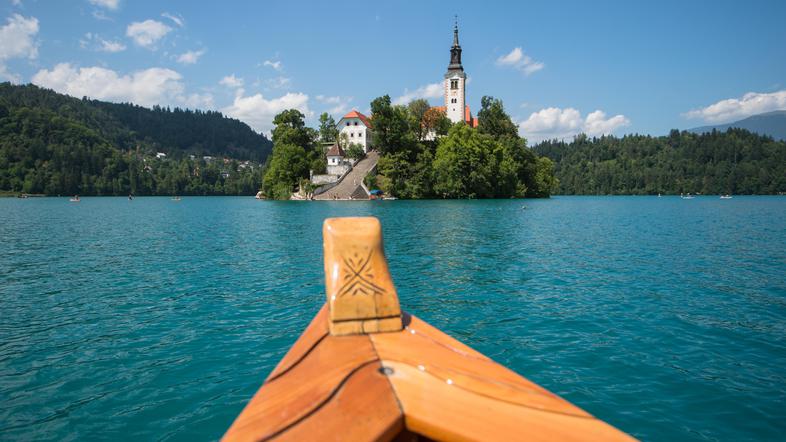 Blejski pletnarji blejski otok Bled
