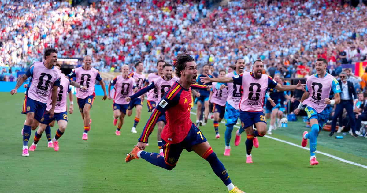 Photo: Žurnal24 L'Espagne sacrée championne du monde au terme d'une finale maîtrisée face à l'Argentine